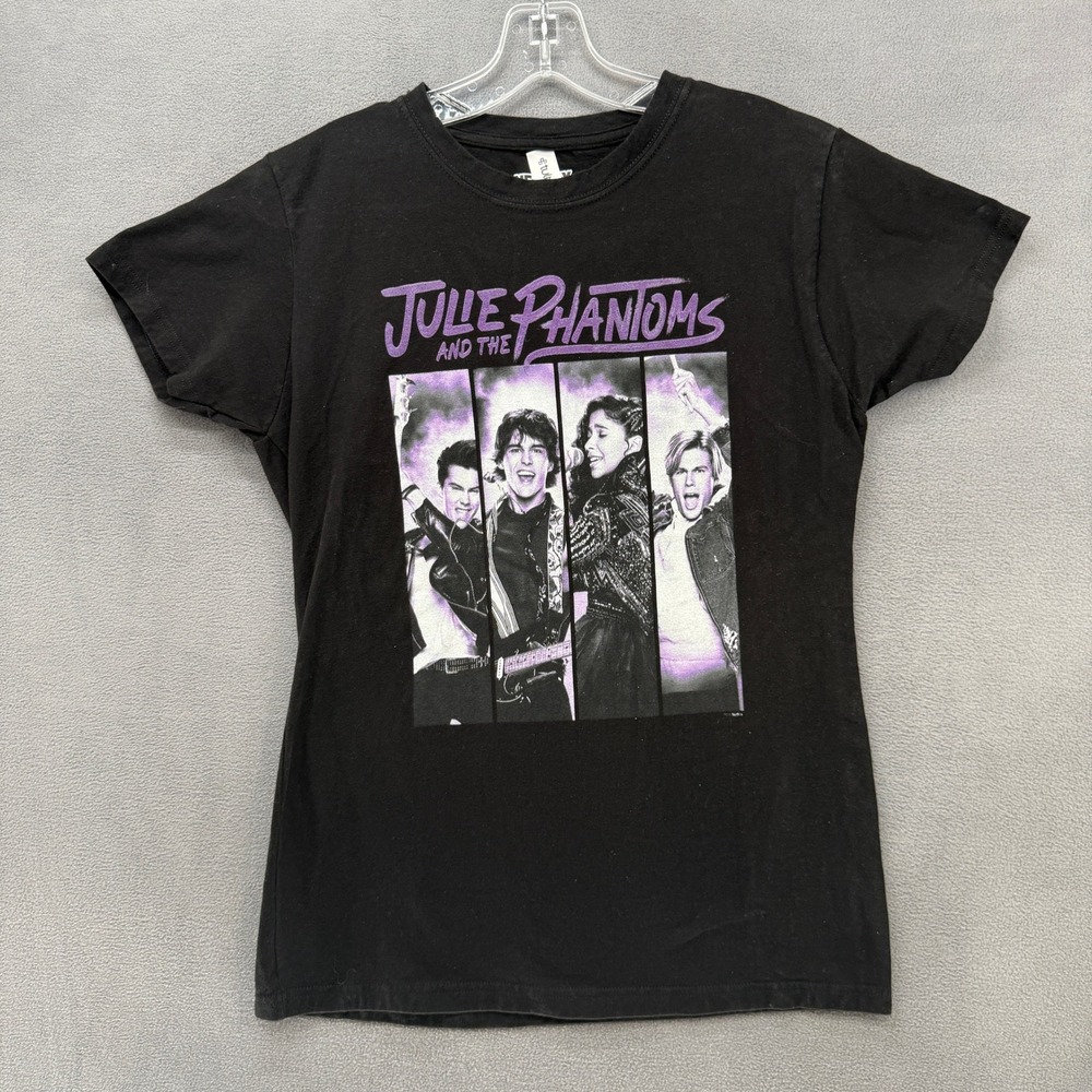 Netflix Julie and the Phantoms Black Tee Shirt Junior Slim Fit XXL 2022 Cotton